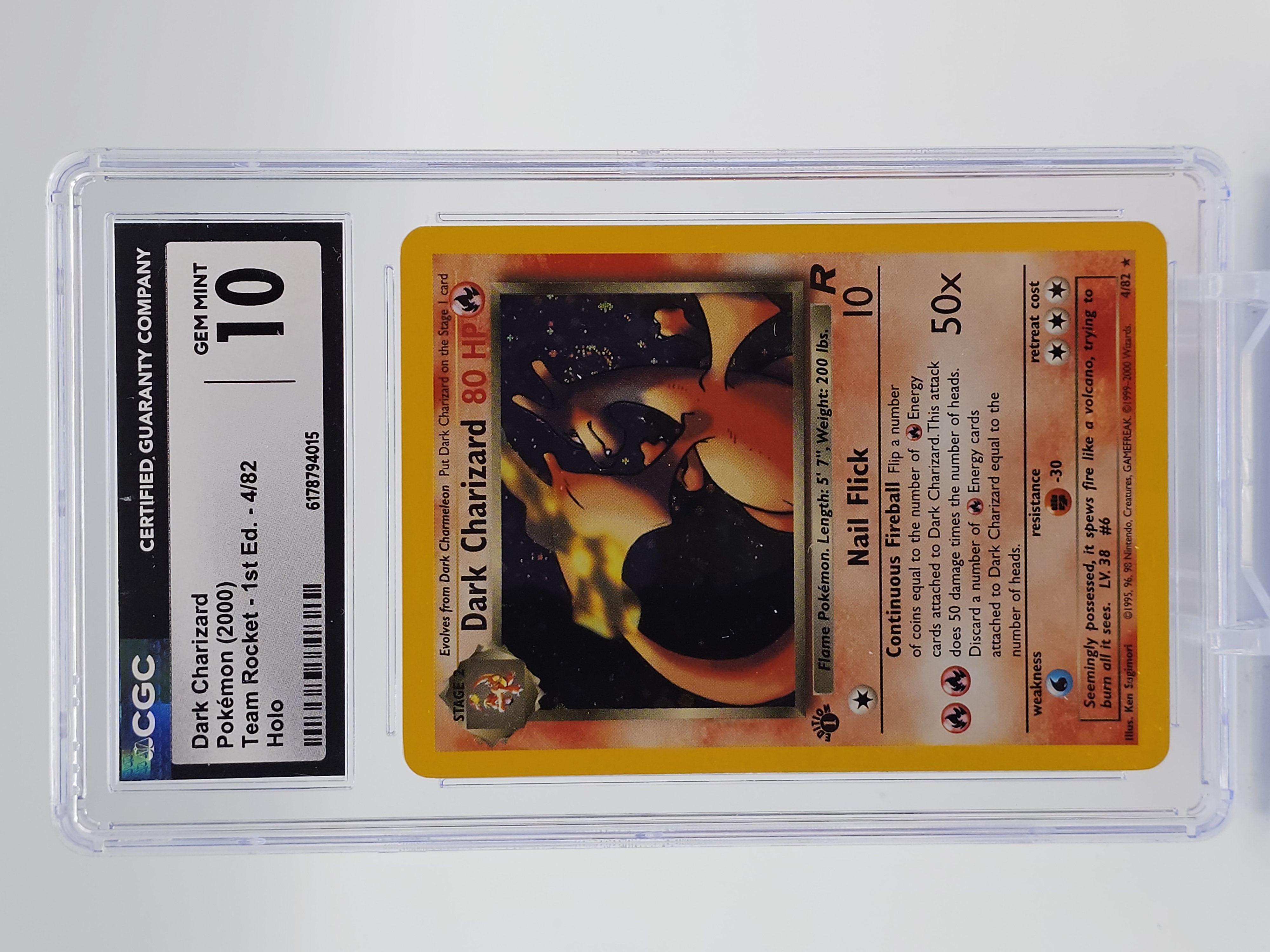 pokemon card value dark charizard 1st Edition Encased in a durable acrylic holder to highlight the vibrant artwork of this fan Dark Charizard 4/82 Holo Rare